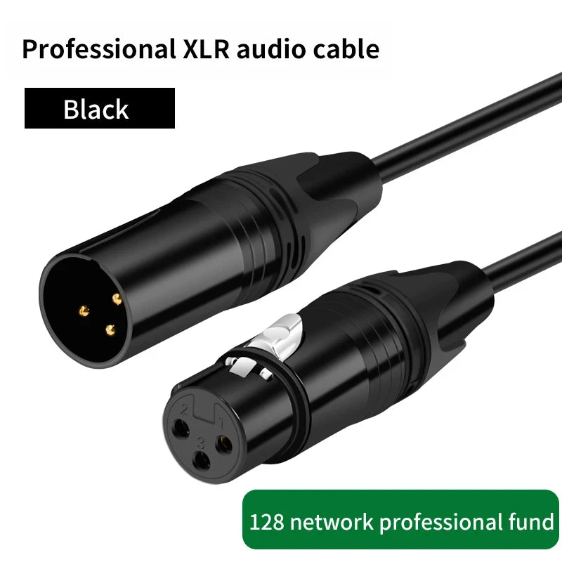 XLR Male to Female Balanced Audio Cable | Microphone & Mixer Extension
