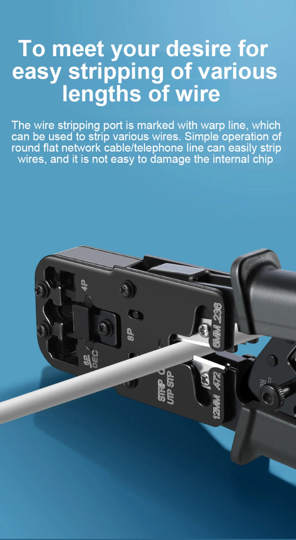 Internet Cable Tool 3 in1 RJ45  Network Plier /LAN Cable Test /Crimping /Cutting Tool Tester  6P/8P/4P Cable Tester