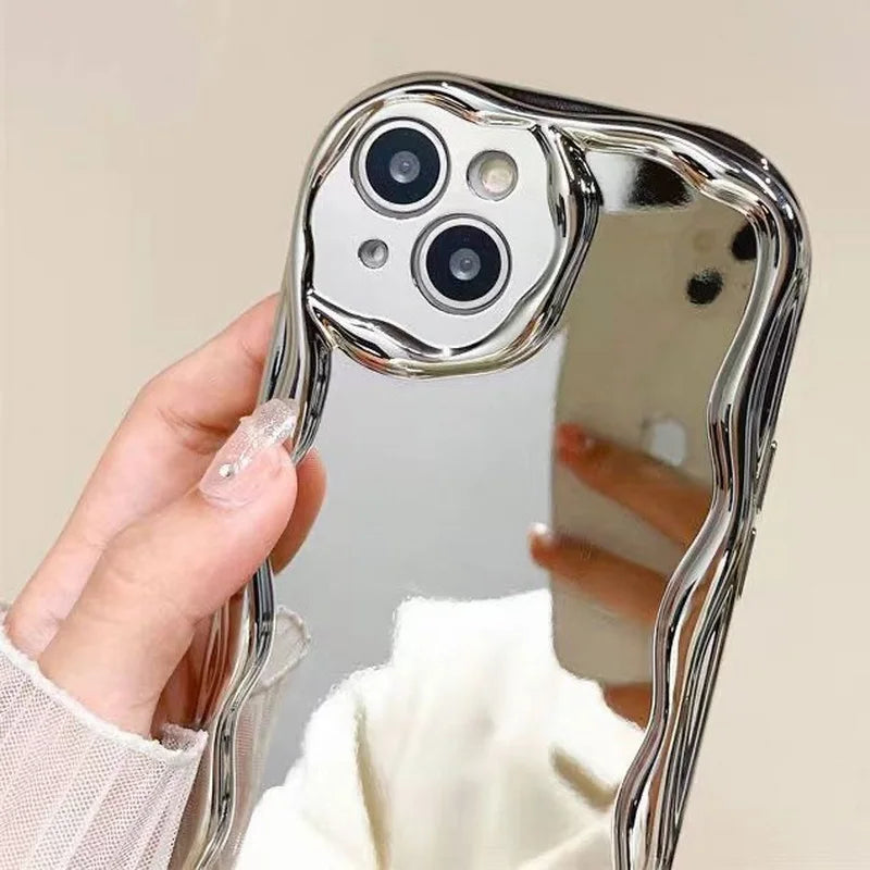 iPhone Case - Luxury Plating Makeup Mirror
