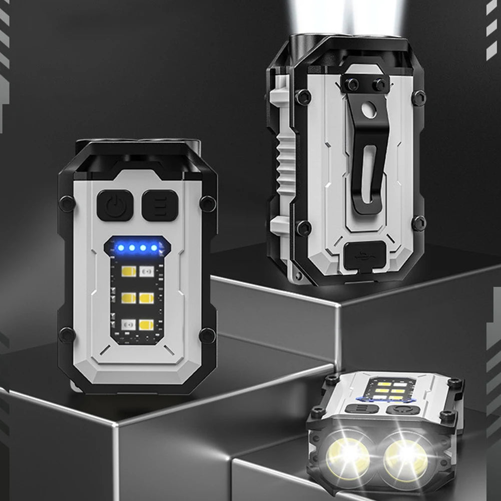 USB-C Rechargeable Keychain Flashlight – 180LM LED Torch for Camping, Fishing & Emergencies