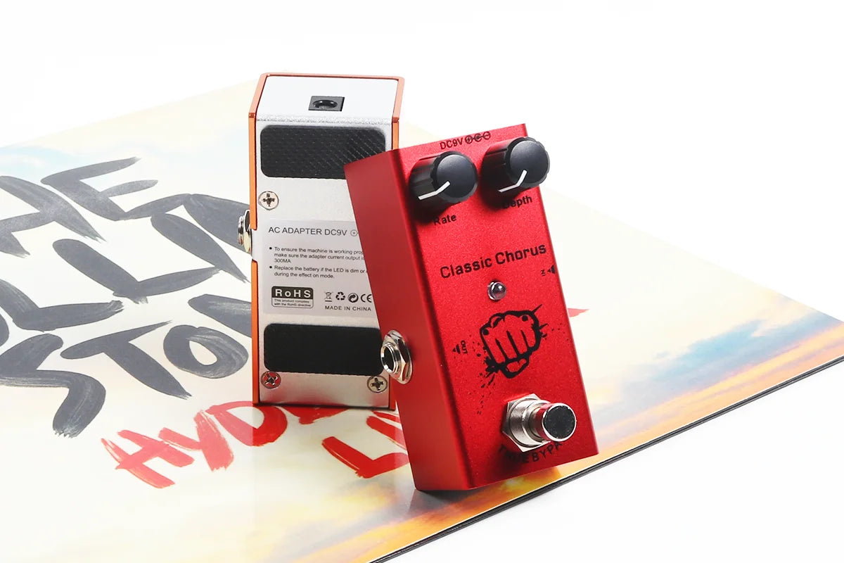 Guitar Effects Pedal – True Bypass, Aluminum Alloy | Overdrive, Distortion, Chorus, Delay & More