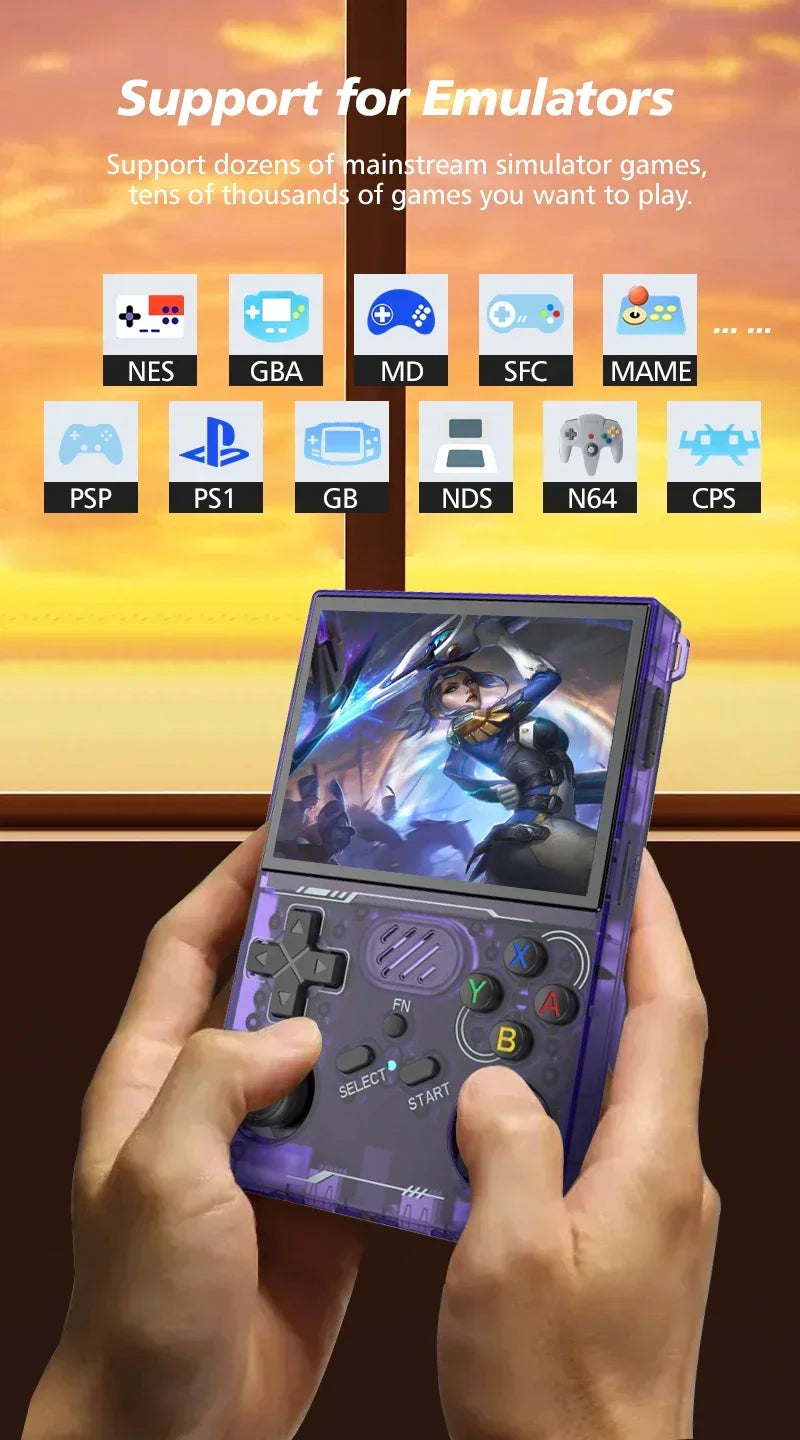 BOYHOM R36XX Retro Handheld Game Console – 60,000+ Games, 3.5" IPS Screen, Built-in Wi-Fi
