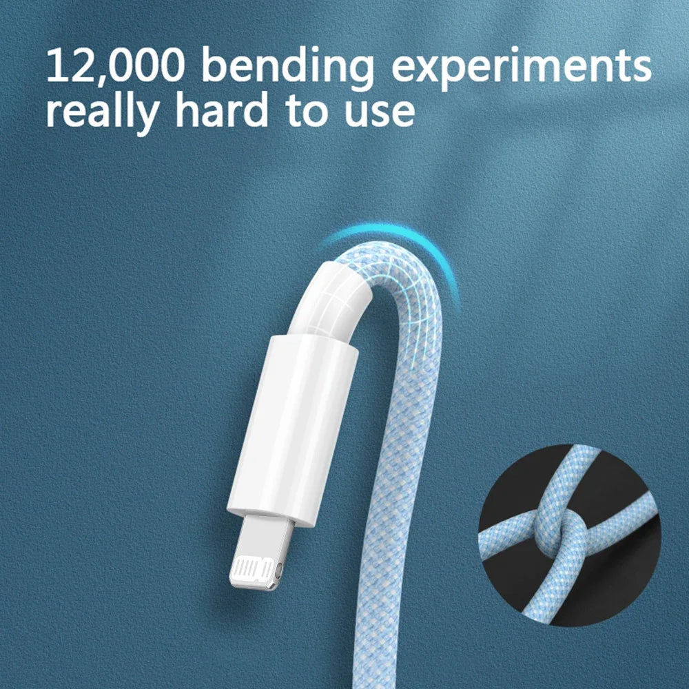 USB-C to Lightning Cable | PD 20W Fast Charging | 1M & 2M | 3D Cosmic Electronics