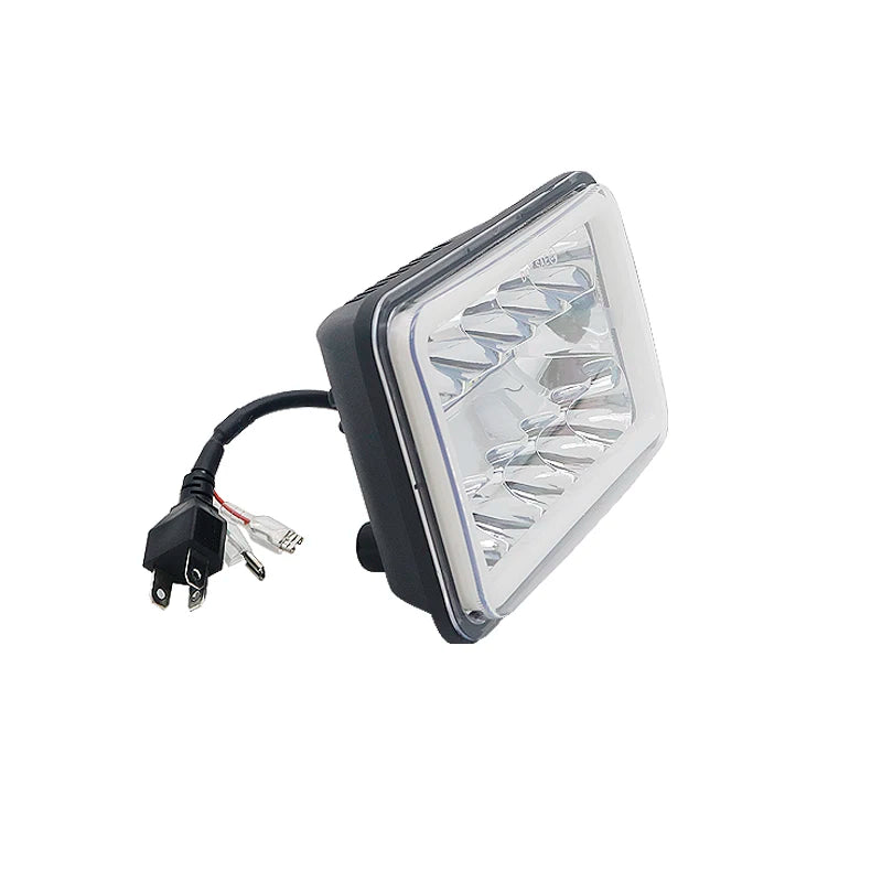 4x6 LED Headlight with White Halo DRL and Amber H4 Plug - 1 PC