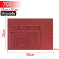 Silicone Soldering Mat - Heat Resistant 932F Anti-Static Magnetic Work Mat
