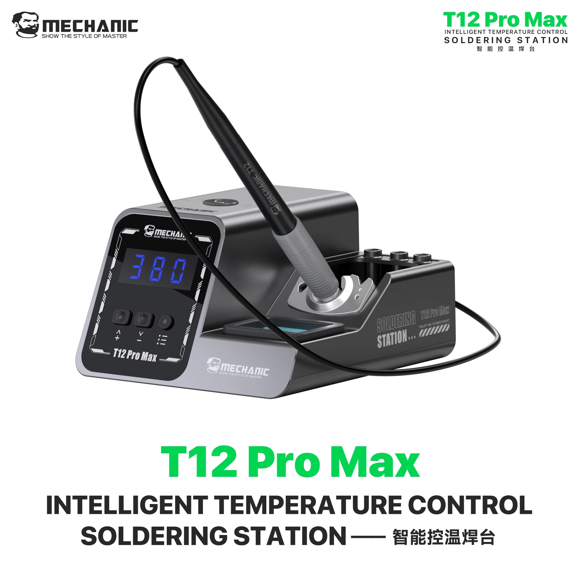 Mechanic T12 Pro Max Soldering Station - C210/C115/C245 Tips