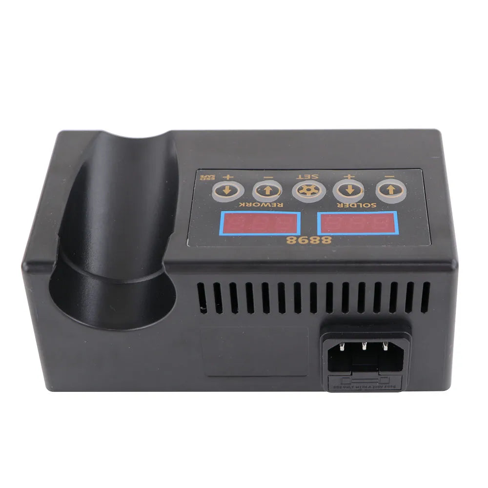 2-in-1 SMD Soldering Station - Digital Temp Control with Hot Air Heat Gun