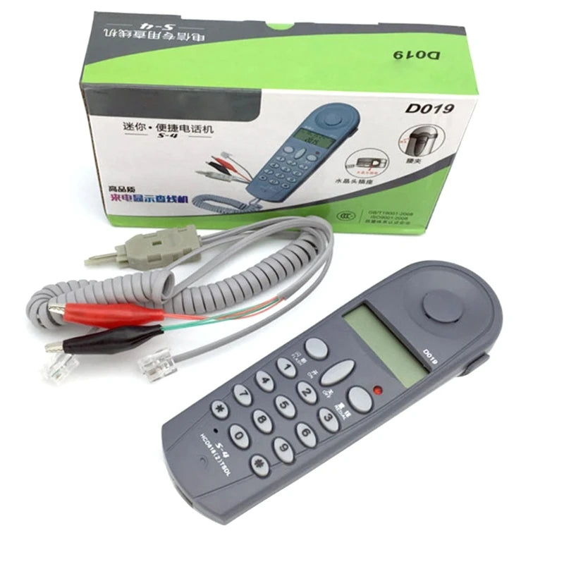 D019 Test Telephone | Corded Landline with Caller ID & Clock