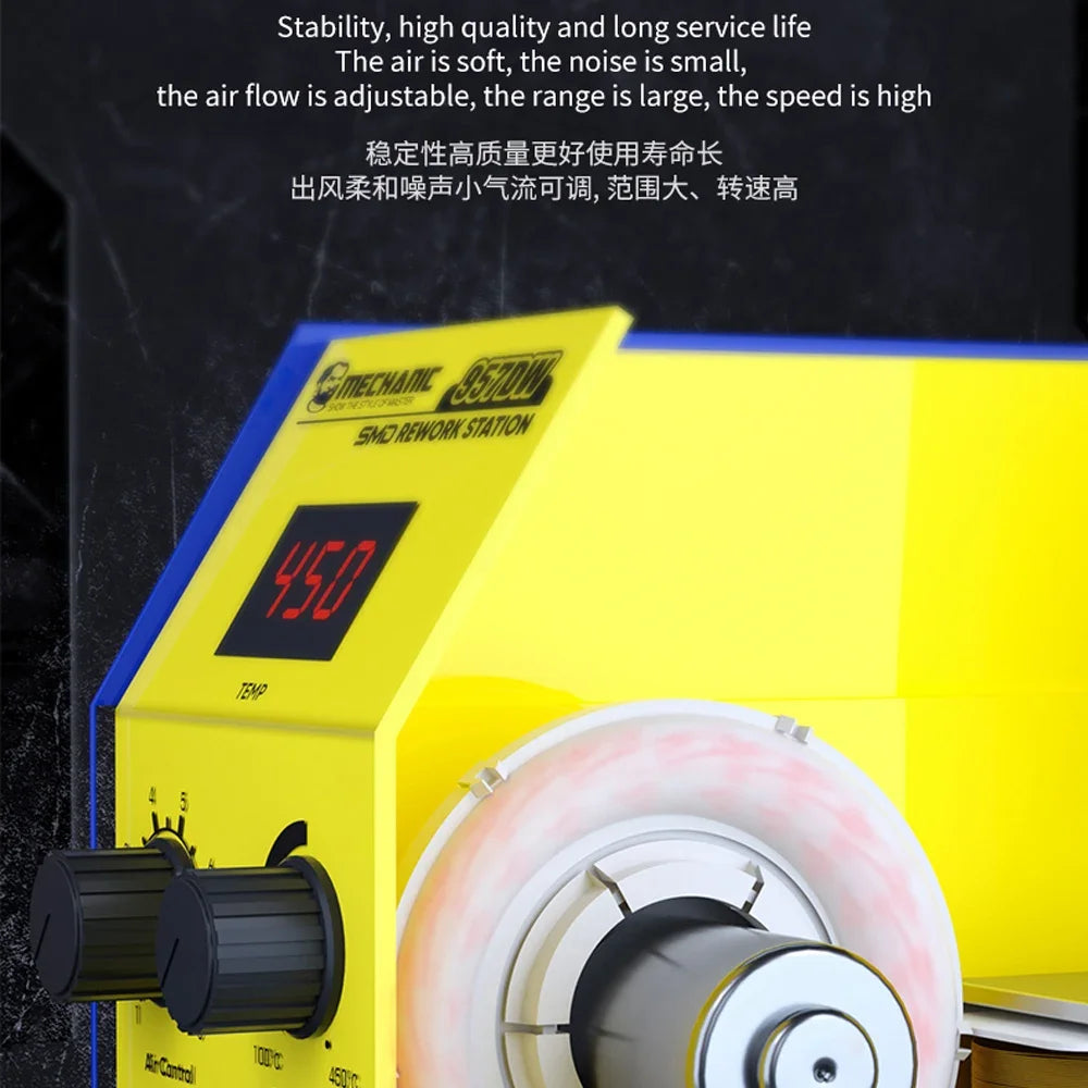 Mechanic 957DW Hot Air Rework and Desoldering Station - Dual Scroll