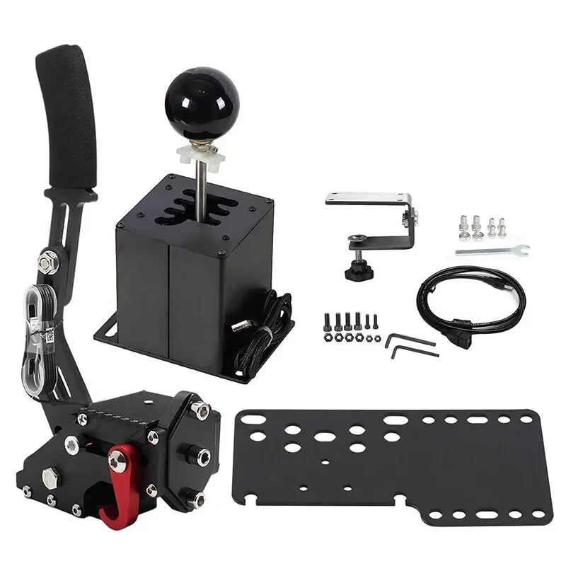 PC USB Simulator Shifter 64 Bit 6+R Handbrake for G29 G27 G25 G920 T300RS/GT