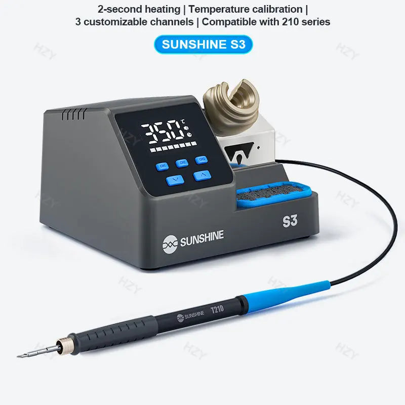 Sunshine S3 60W Soldering Station - Intelligent Temp Control with 210 Tips