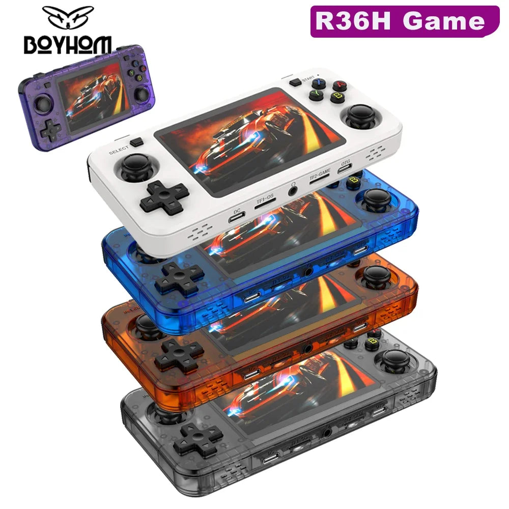 BOYHOM R36H Retro Handheld Game Console – 15,000+ Games, 3.5" IPS, Linux ArkOS