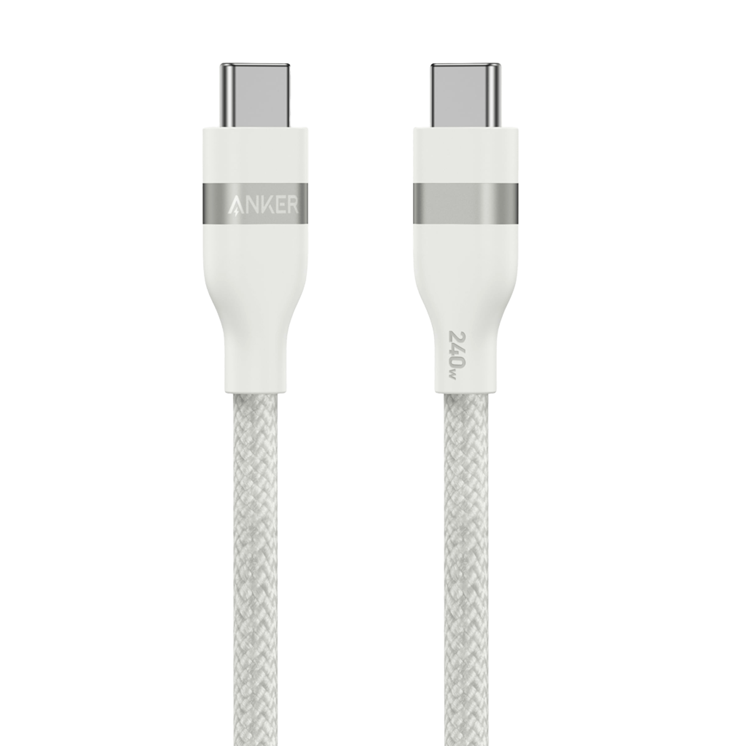 Anker USB-C auf USB-C Kabel (0,9 m / 1,8 m, 240W, Geflecht aus recycelten Materialien)