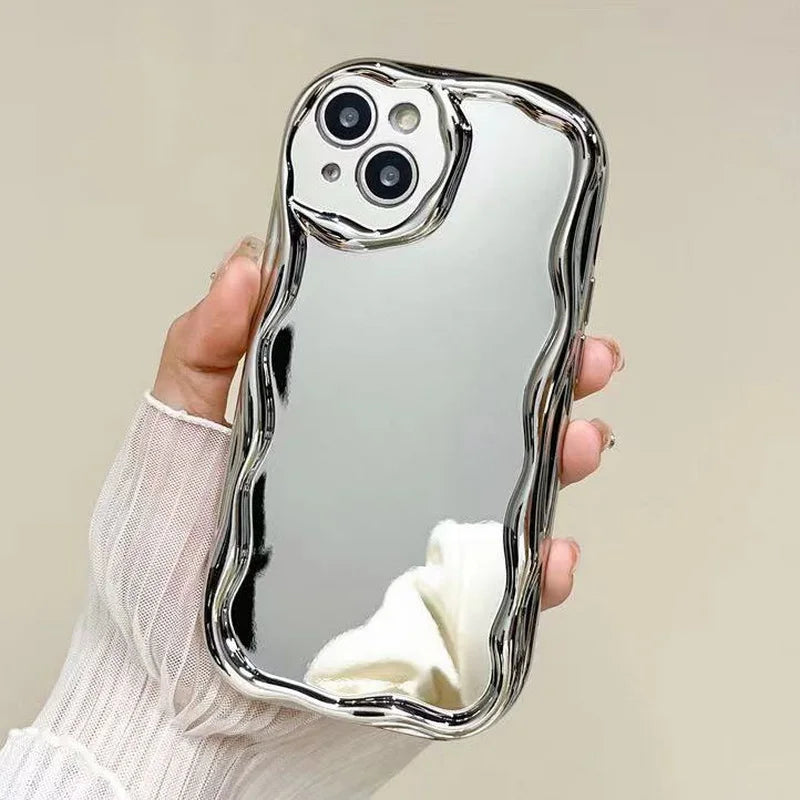 iPhone Case - Luxury Plating Makeup Mirror