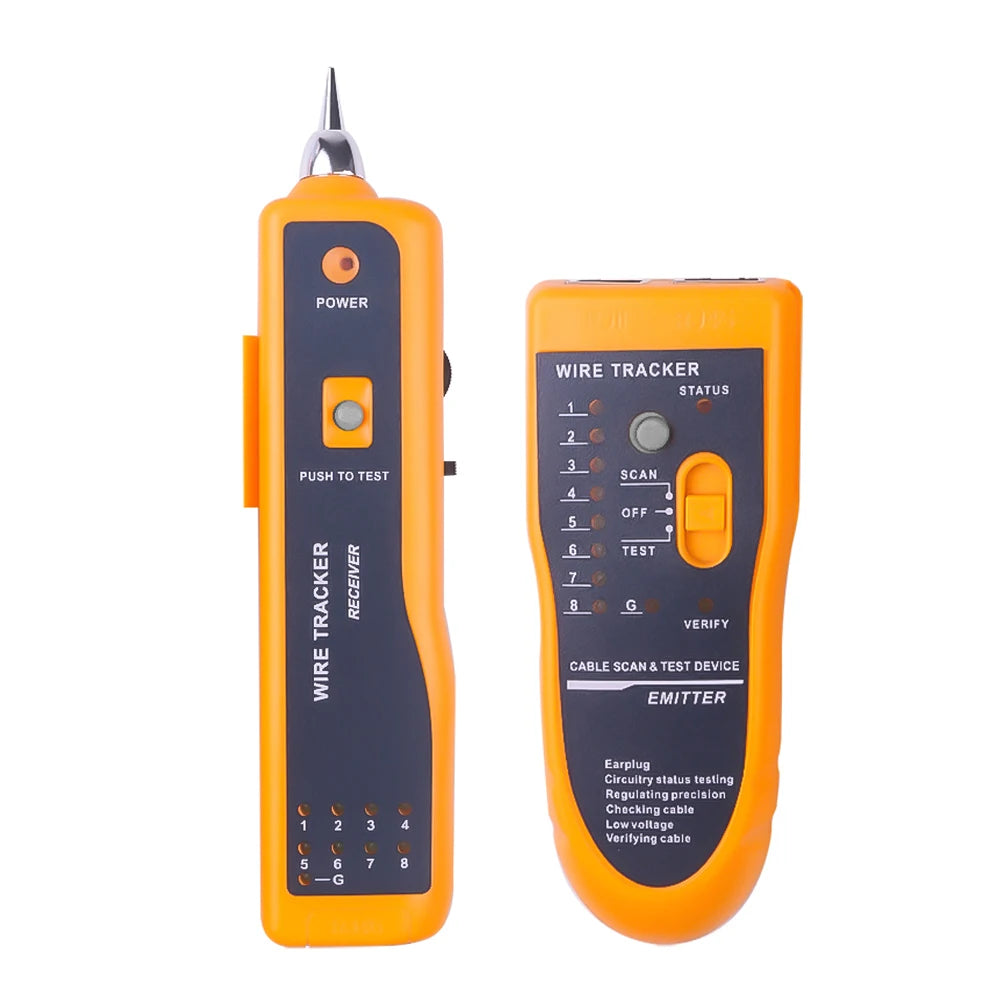Kebidumei Ethernet LAN Network Cable Tester RJ45 RJ11 LAN Line Tester Finder Telephone Wire Tracker Receiver Network Tool Repair