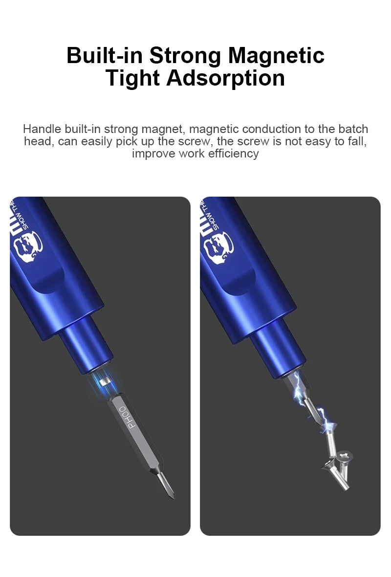 Mechanic Electric Screwdriver with LED - Phone, Tablet and Watch Repair Tool
