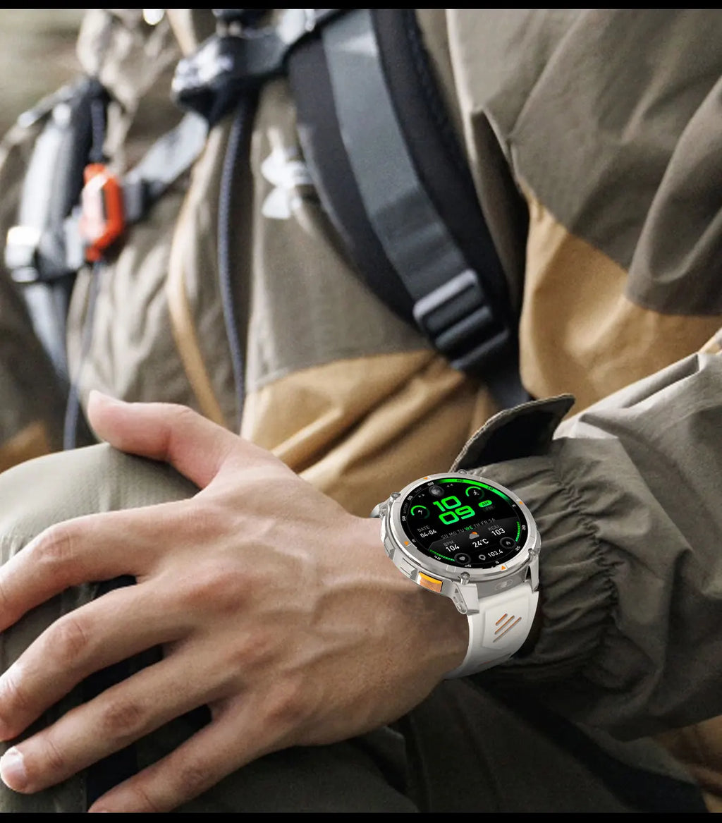 2026 New T-Rex3 Ultra 1100Mah Military Smart Watch Men 1.7"AMOLED GPS Path 5ATM Waterproof Compass LED Flashlight Smartwatch iOS