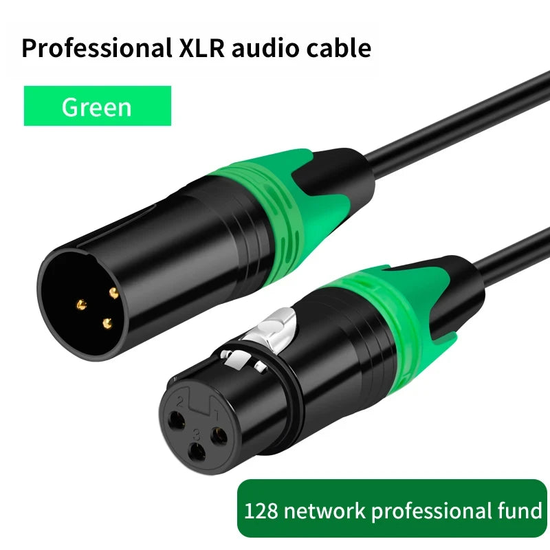 XLR Male to Female Balanced Audio Cable | Microphone & Mixer Extension