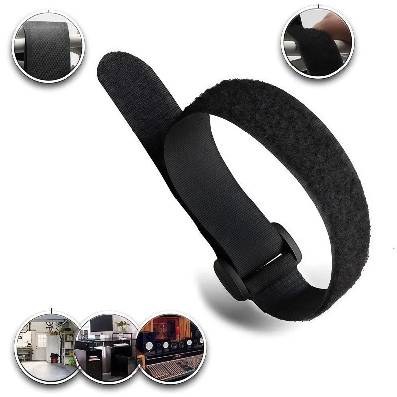 Nylon Velcro Battery Ties — Self-Adhesive Drone & RC Battery Straps
