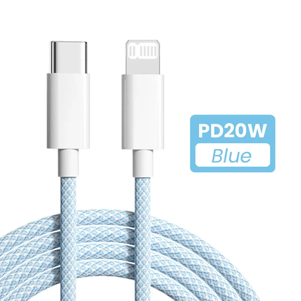 USB-C to Lightning Cable | PD 20W Fast Charging | 1M & 2M | 3D Cosmic Electronics