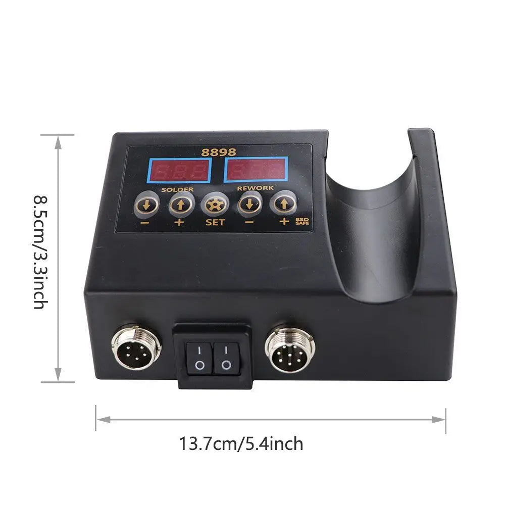2-in-1 SMD Soldering Station - Digital Temp Control with Hot Air Heat Gun