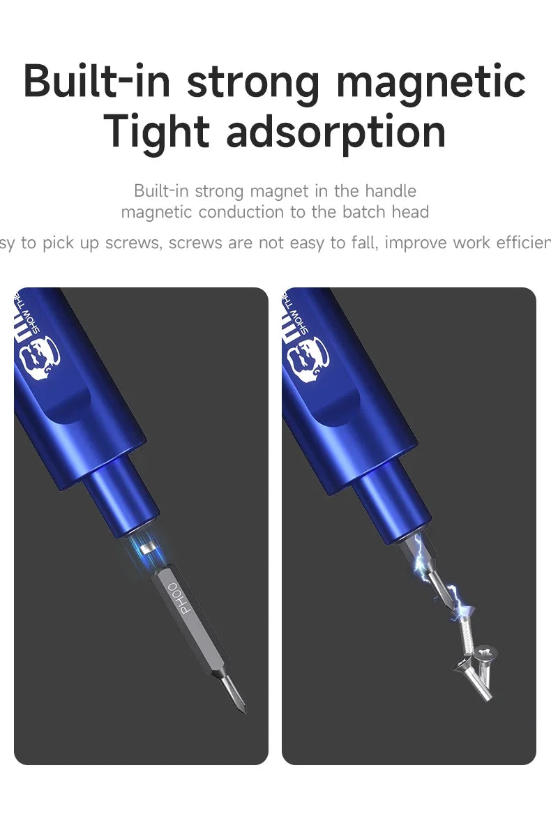 Mechanic Electric Screwdriver with LED - Phone, Tablet and Watch Repair Tool
