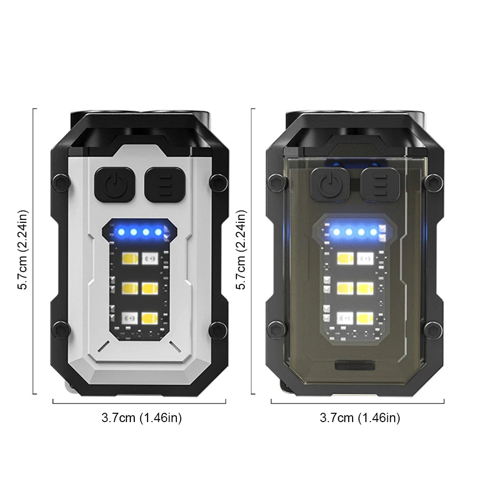 USB-C Rechargeable Keychain Flashlight – 180LM LED Torch for Camping, Fishing & Emergencies