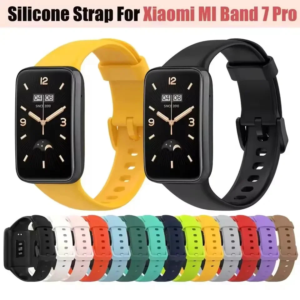 Silicone Strap For Xiaomi Band 7 Pro Soft Smart Watch Band Sport Wristband Fitness Bracelet Correa Replacement Accessories