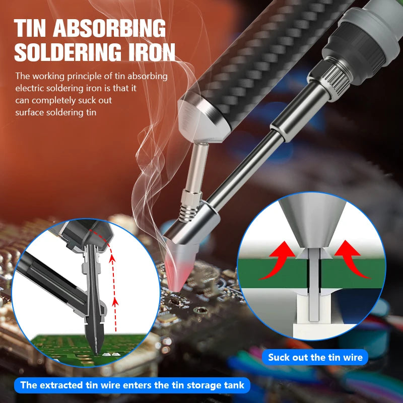 T12A Desoldering Station - Hot Air Gun, Suction Pen and STM32 Soldering Iron