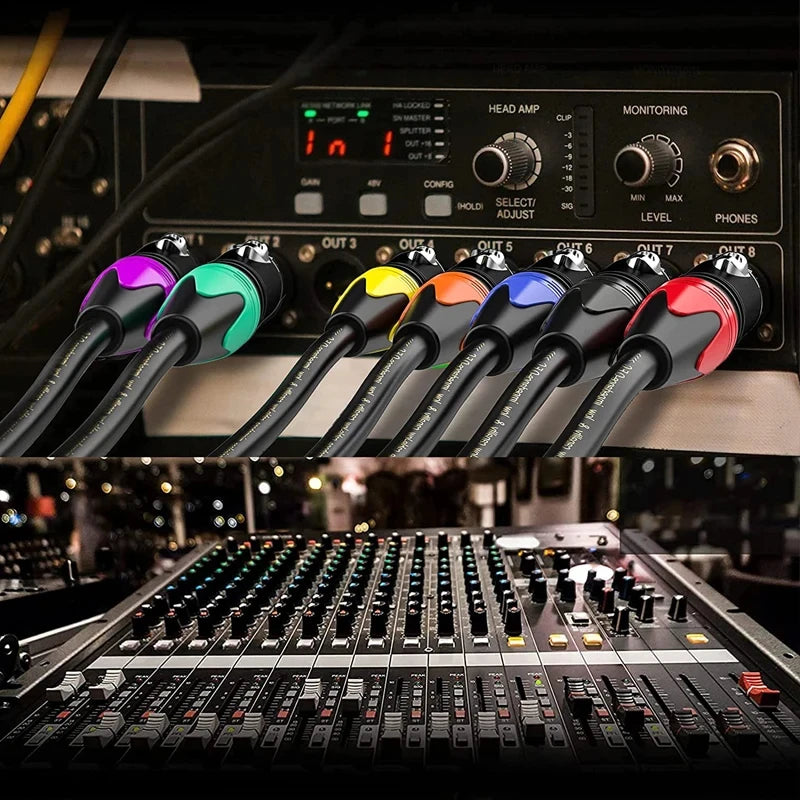 XLR Male to Female Balanced Audio Cable | Microphone & Mixer Extension
