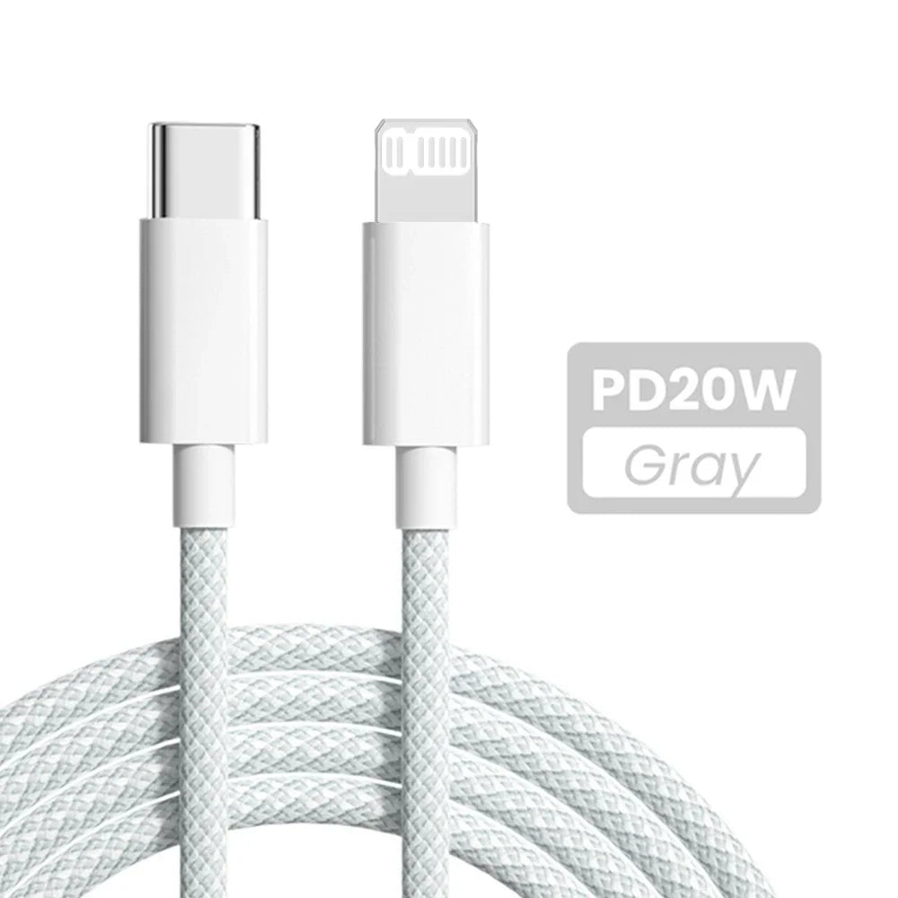 USB-C to Lightning Cable | PD 20W Fast Charging | 1M & 2M | 3D Cosmic Electronics