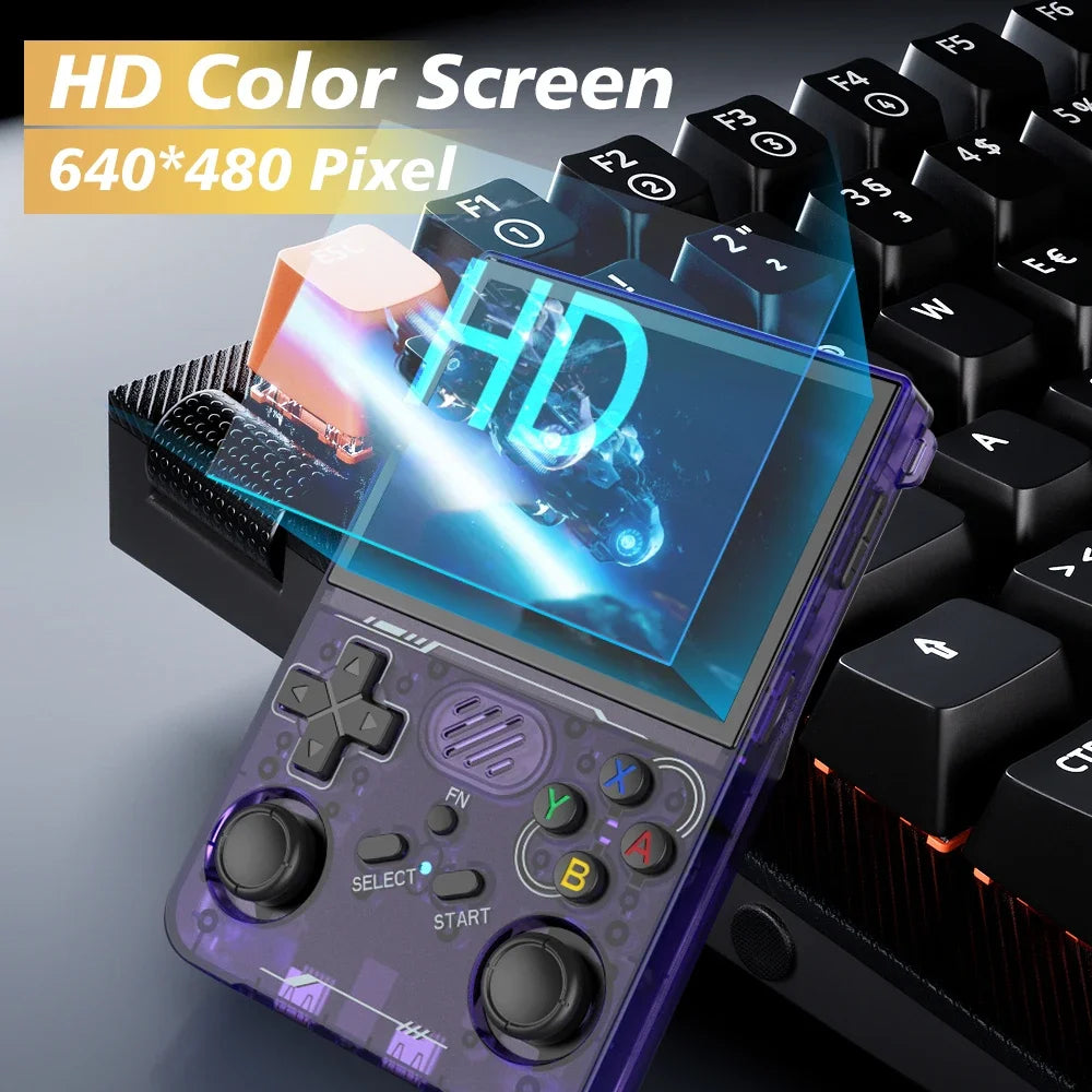 BOYHOM R36XX Retro Handheld Game Console – 60,000+ Games, 3.5" IPS Screen, Built-in Wi-Fi