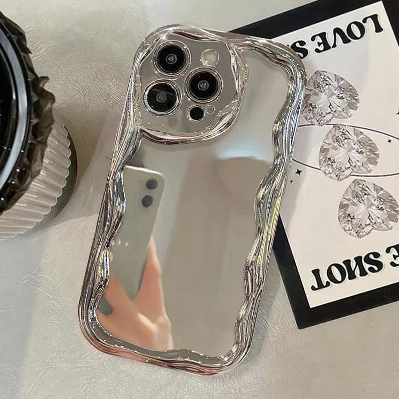 iPhone Case - Luxury Plating Makeup Mirror