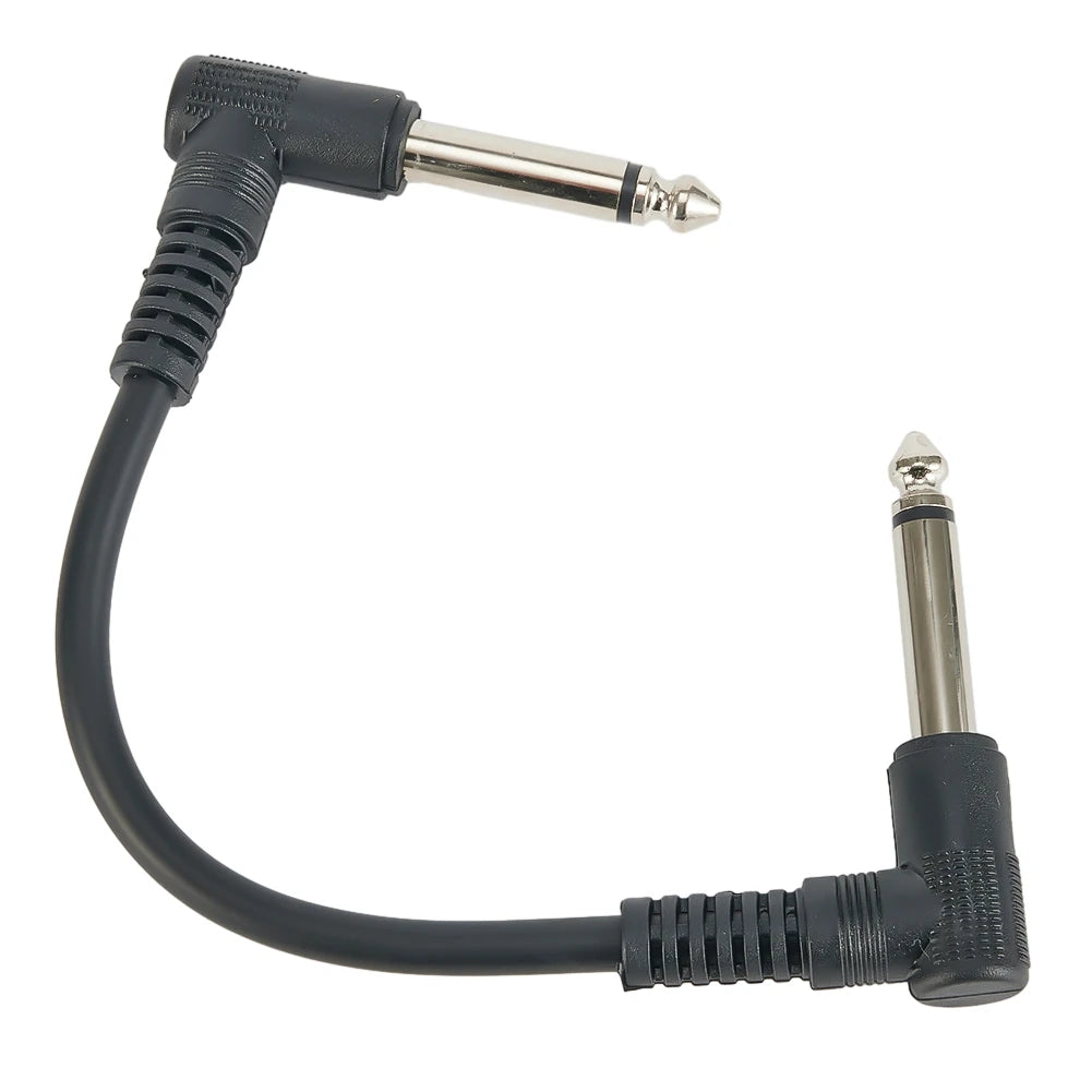1/4" Right-Angle Guitar Pedal Patch Cable | 15cm Low-Profile | Tangle-Free Pedalboard Cable