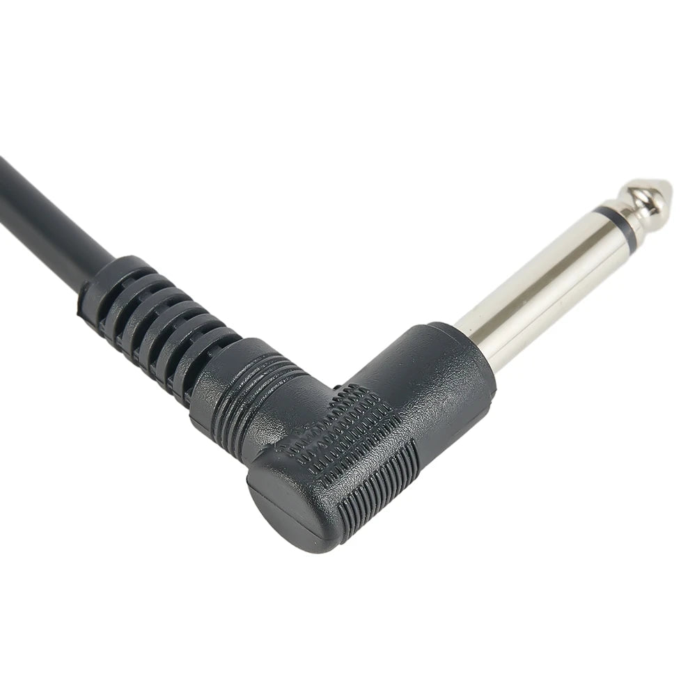 1/4" Right-Angle Guitar Pedal Patch Cable | 15cm Low-Profile | Tangle-Free Pedalboard Cable