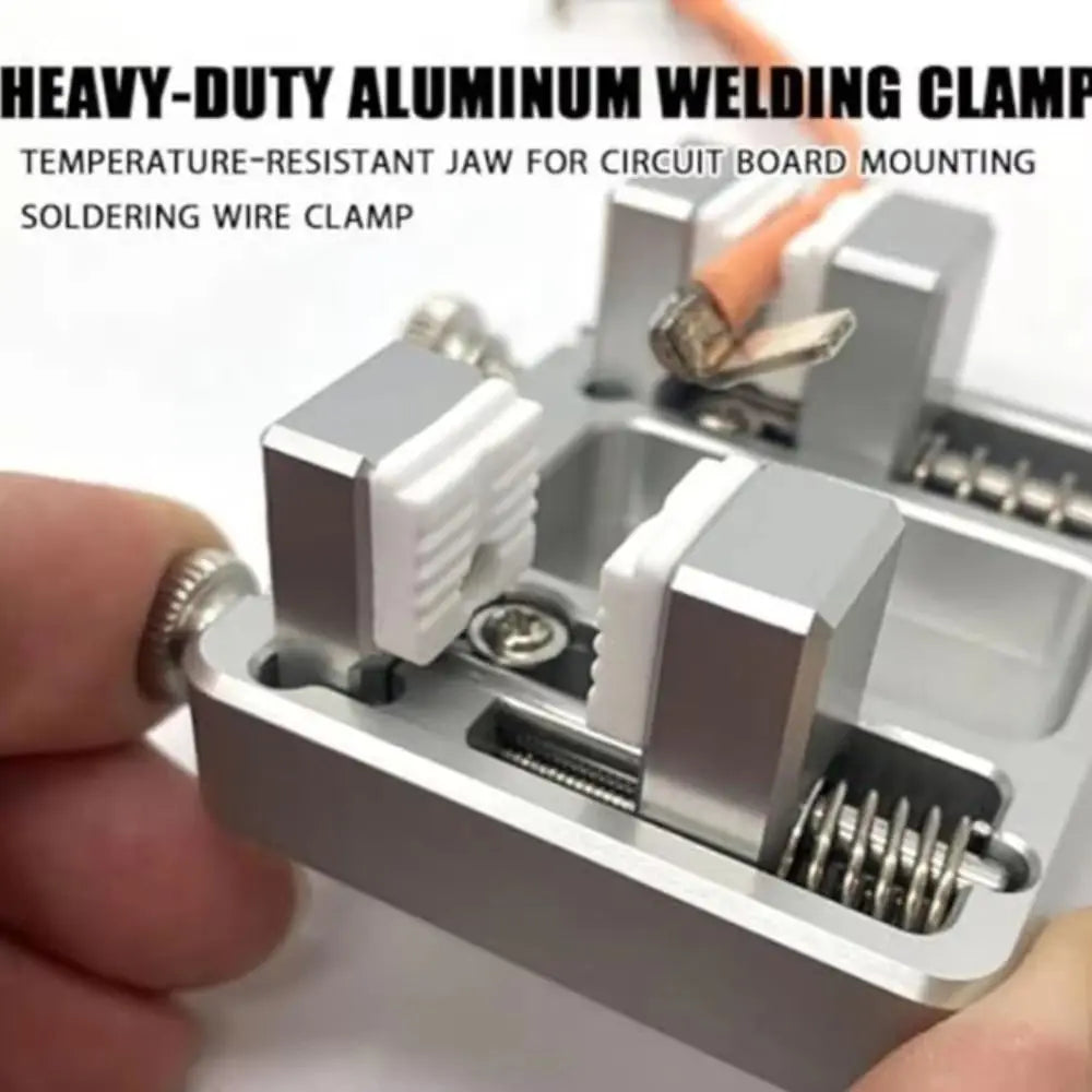 Aluminum Soldering Jig and Welding Fixture - Heavy-Duty Adjustable Solder Clamp