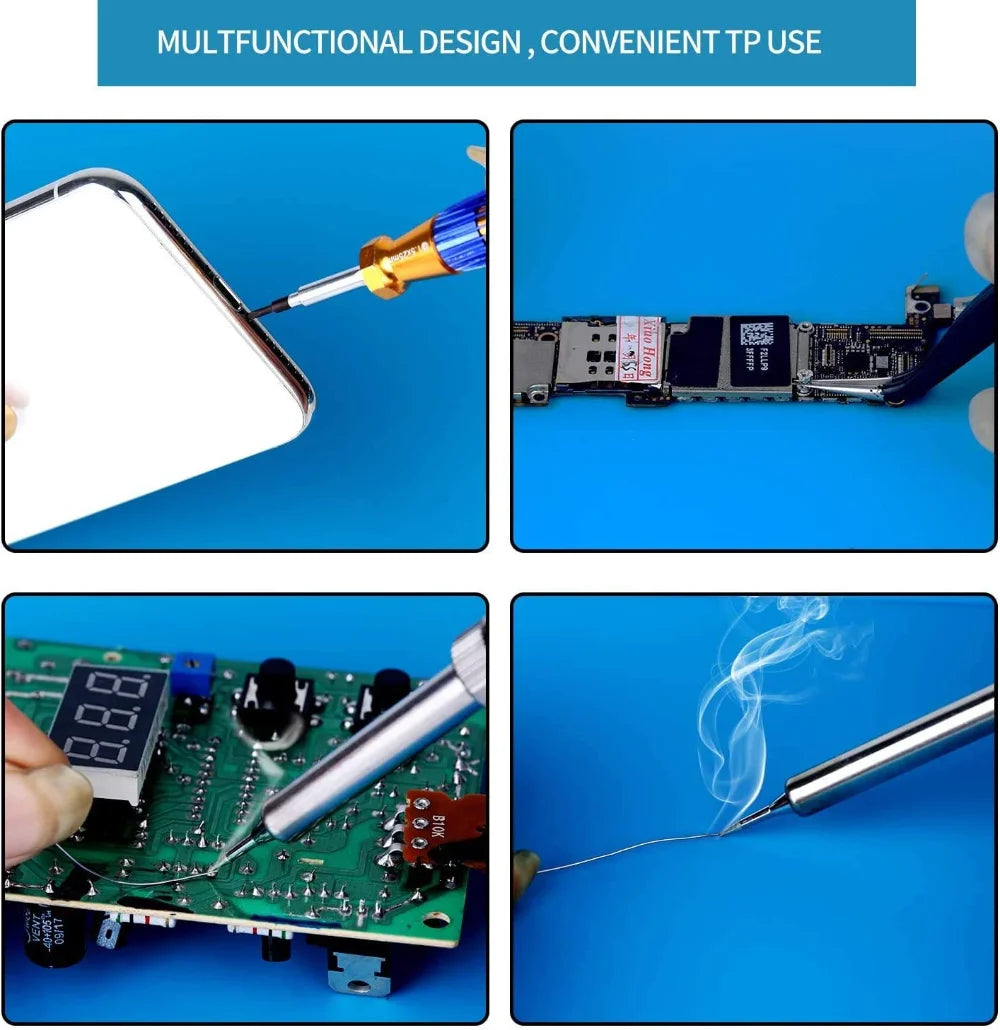 Silicone Soldering Mat - Heat Resistant 932F Anti-Static Magnetic Work Mat