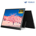 15.6-inch portable monitor with 1080P Full HD display, VEOUT branding.