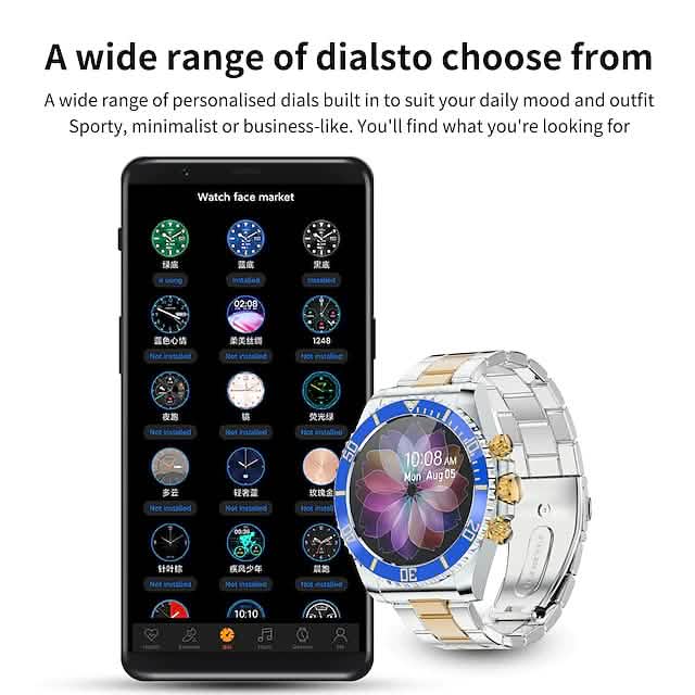 AW12 Smart Watch – 1.28" Display, Heart Rate, Blood Oxygen, IP67 Waterproof, 250Hr Standby