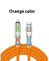 Buntes 4-in-1-Schnellladekabel