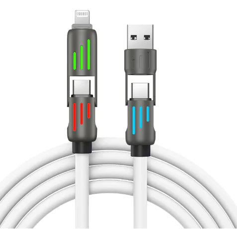 Buntes 4-in-1-Schnellladekabel