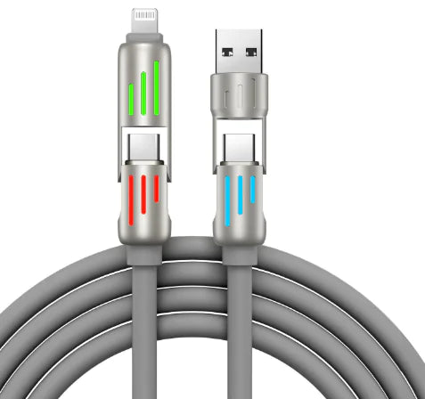 Buntes 4-in-1-Schnellladekabel