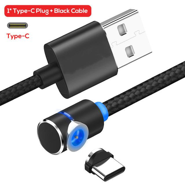 Magnetisches Micro-USB-Kabel, um 360 Grad drehbares magnetisches Lade-Handy-Ladekabel