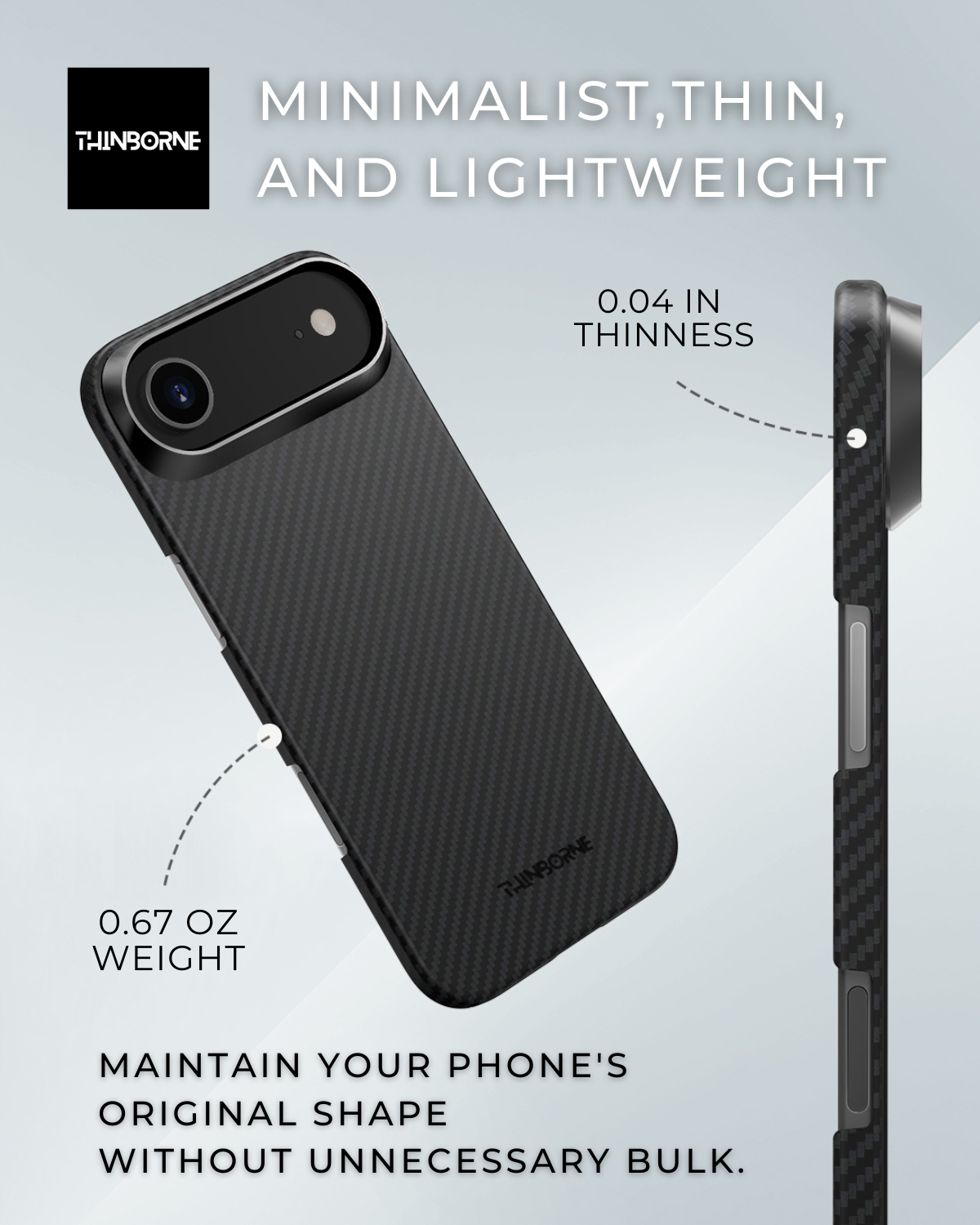 iPhone Air Case – Ultra-Thin Aramid Fiber MagSafe Case | ThinBorne