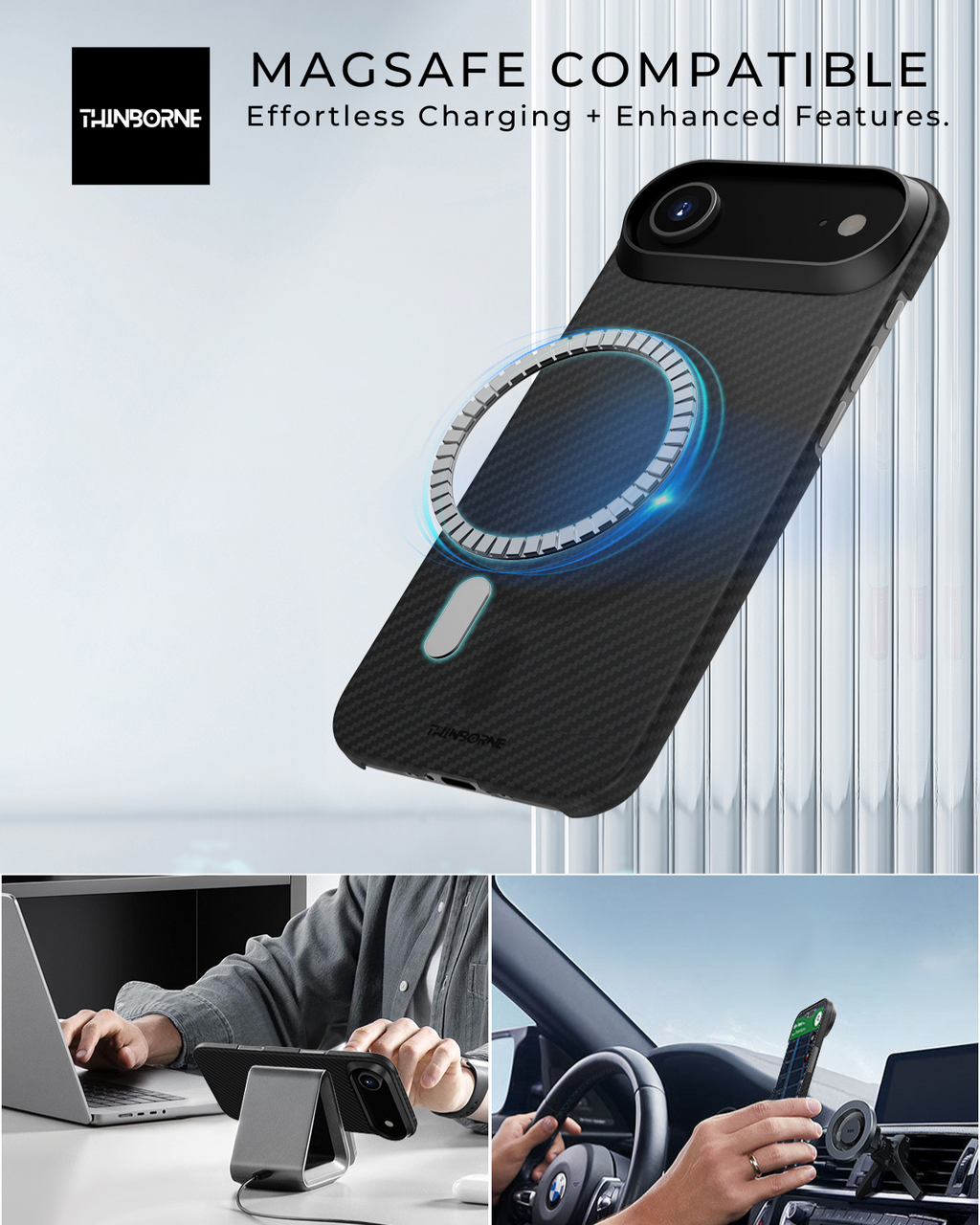iPhone Air Case – Ultra-Thin Aramid Fiber MagSafe Case | ThinBorne