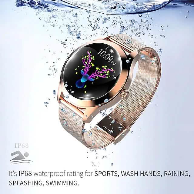 KW10 Smart Watch – Heart Rate, Blood Oxygen, IP68 Waterproof, Women's Fitness Tracker