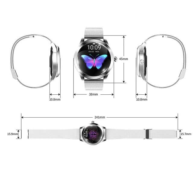 KW10 Smart Watch – Heart Rate, Blood Oxygen, IP68 Waterproof, Women's Fitness Tracker