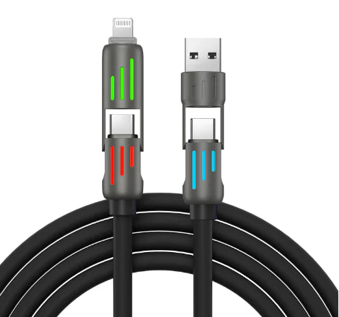 Buntes 4-in-1-Schnellladekabel