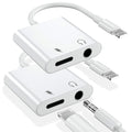 Lightning to 3.5mm Audio & Charger Adapter 3-Port Lightweight