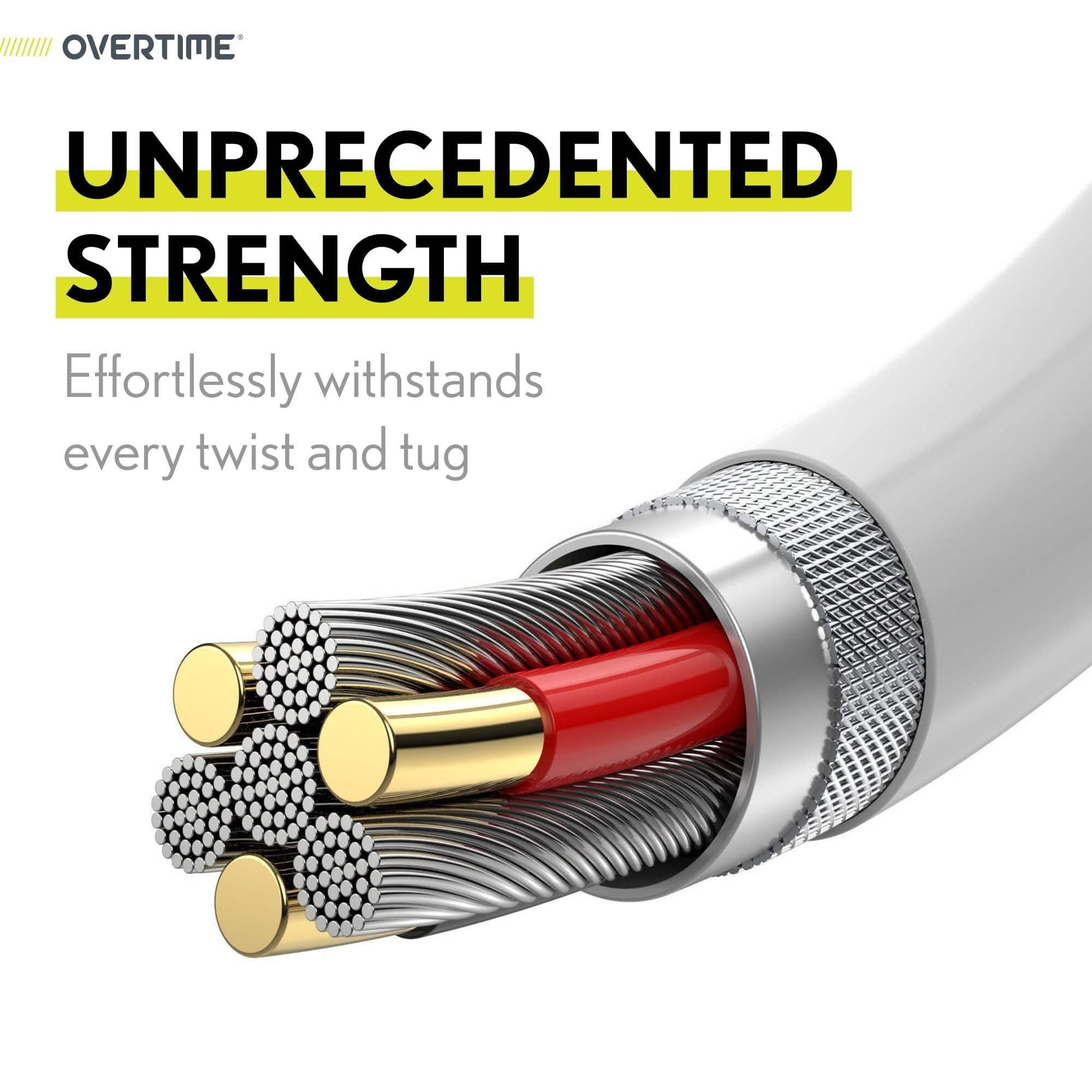 Overtime 6ft USB-C to USB-C Charging Cable – iPad Pro 11"/12.9" & Android